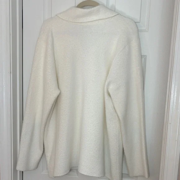 Rachel Zoe White Teddy Jacket- Women’s Plus Size 2X - Picture 4 of 7